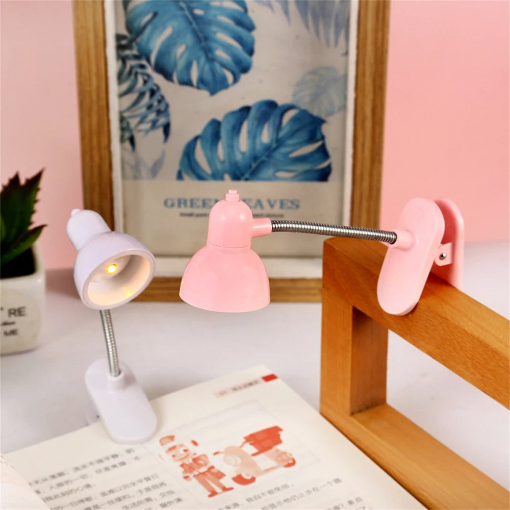 Portable LED Reading Lamp With Clip - Lightweight Flexible Night Book Light For Eye Care Comfortable Bedtime Reading And Travel