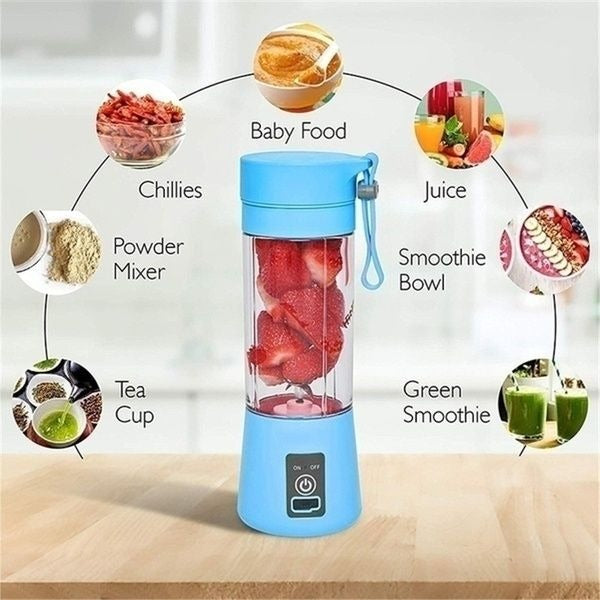Portable Home USB Rechargeable Electric Fruit Extractor Juice Blender Machine