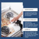Gas Stove Cleaner, Gas Stove Multi-Functional Oil Cleaning Agent Stove Bright And Clean As New-120ml