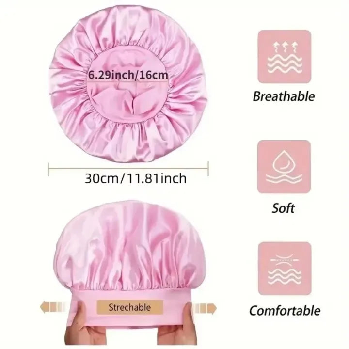 Silk Heatless Hair Curler Set Sleep Bonnet Eye Mask No Heat Curls Overnight Hair Roller Soft Satin Sleeping Hair Styling Tool