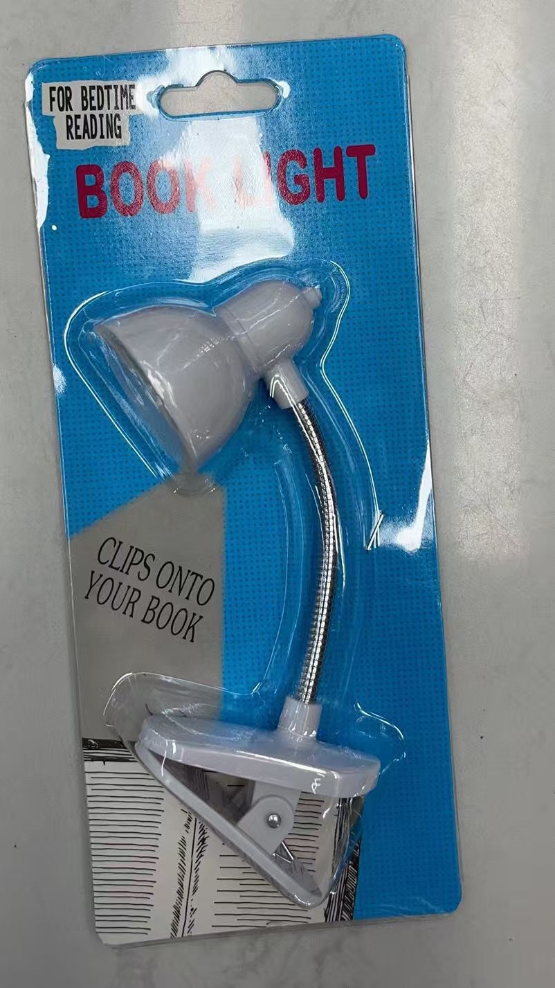 Portable LED Reading Lamp With Clip - Lightweight Flexible Night Book Light For Eye Care Comfortable Bedtime Reading And Travel